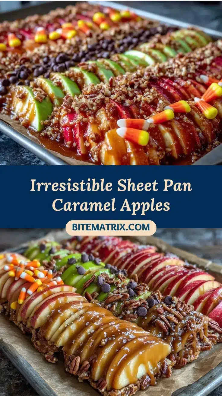 sheet pan caramel apples recipe