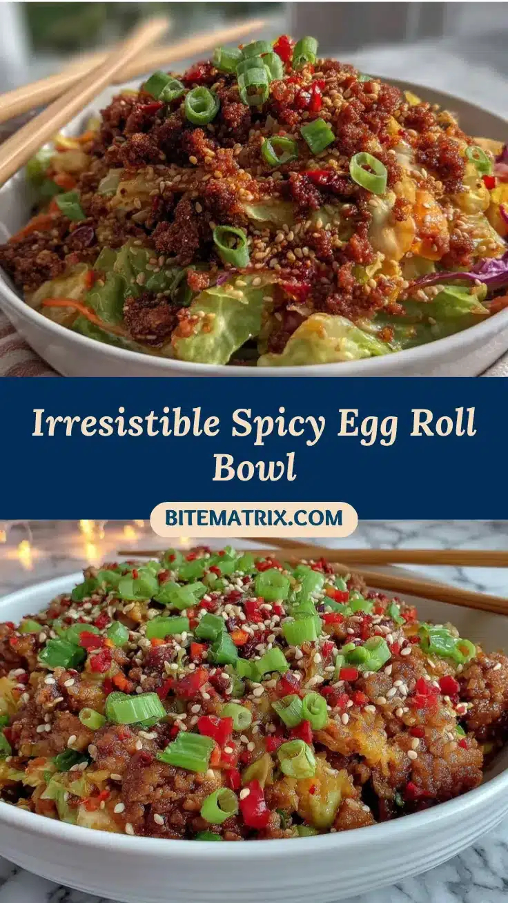 spicy egg roll in a bowl recipe