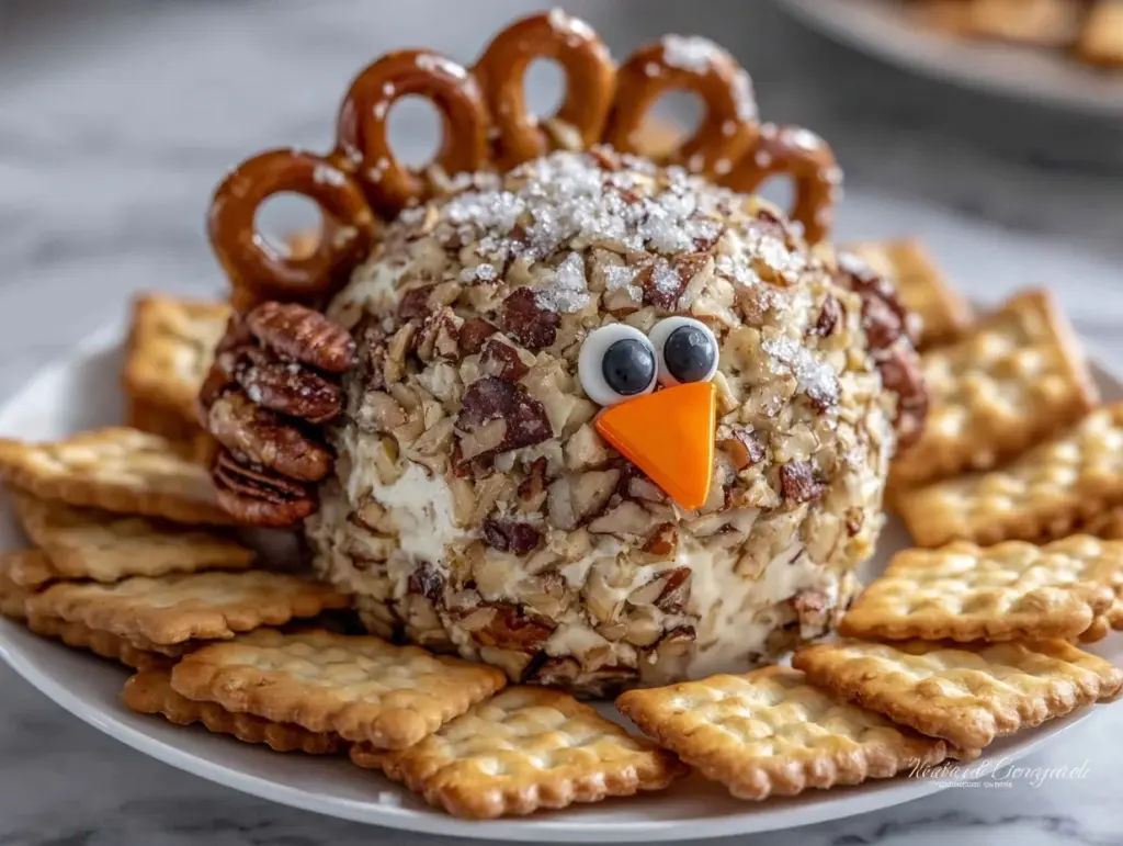 Thanksgiving Turkey Cheese Ball - featured image