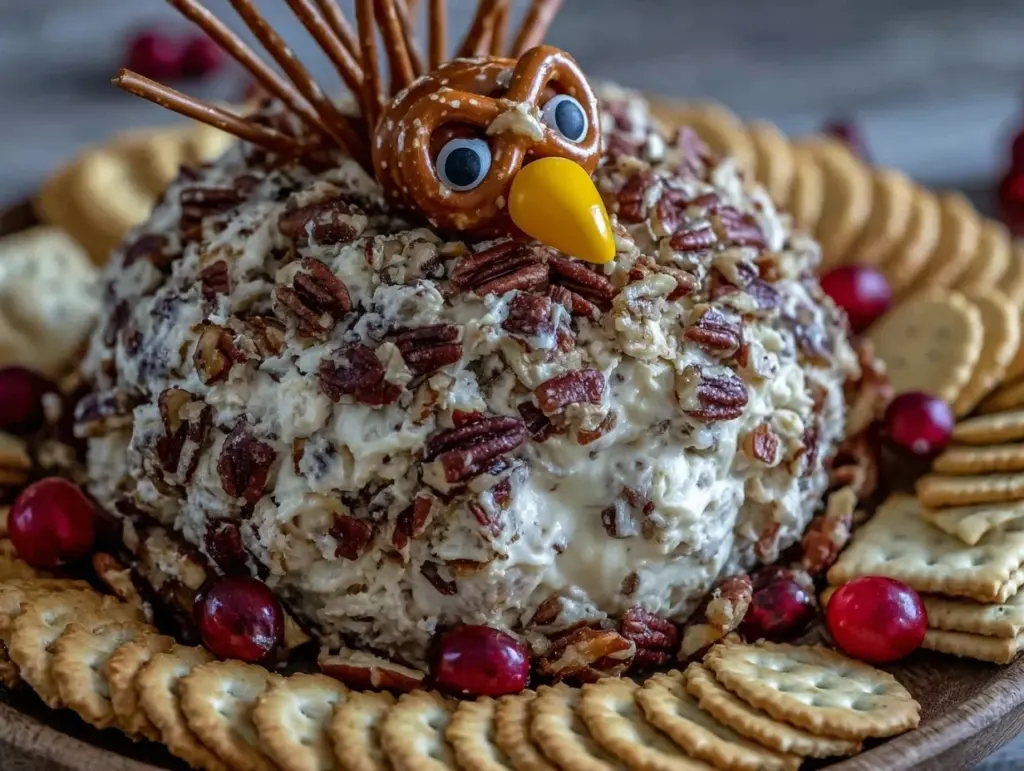 Thanksgiving Turkey Cheese Ball - featured image