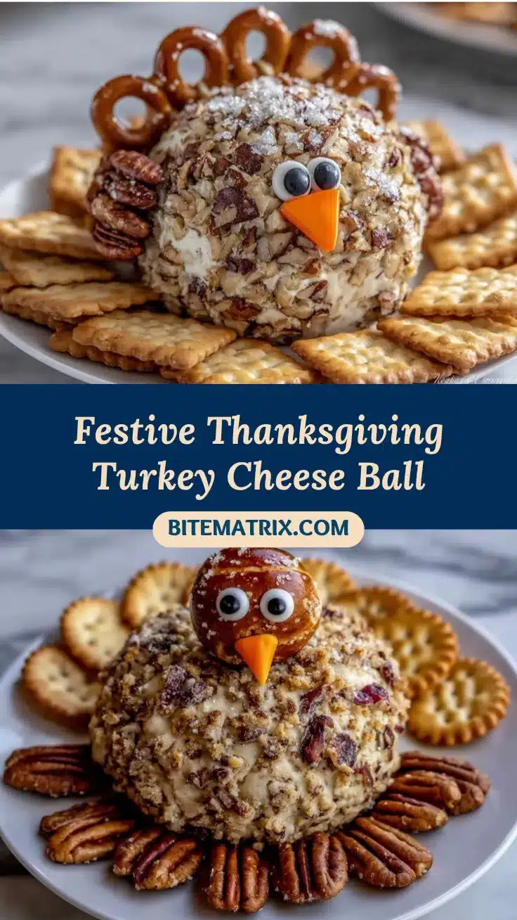 Thanksgiving Turkey Cheese Ball recipe