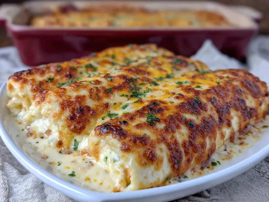 white chicken enchiladas - featured image