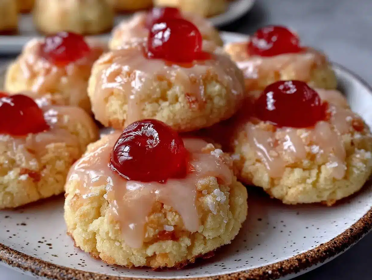 almond cherry cookies preparation steps