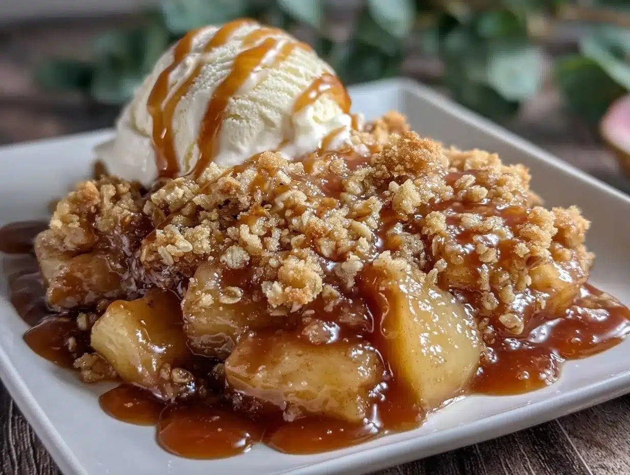 apple crisp casserole preparation steps