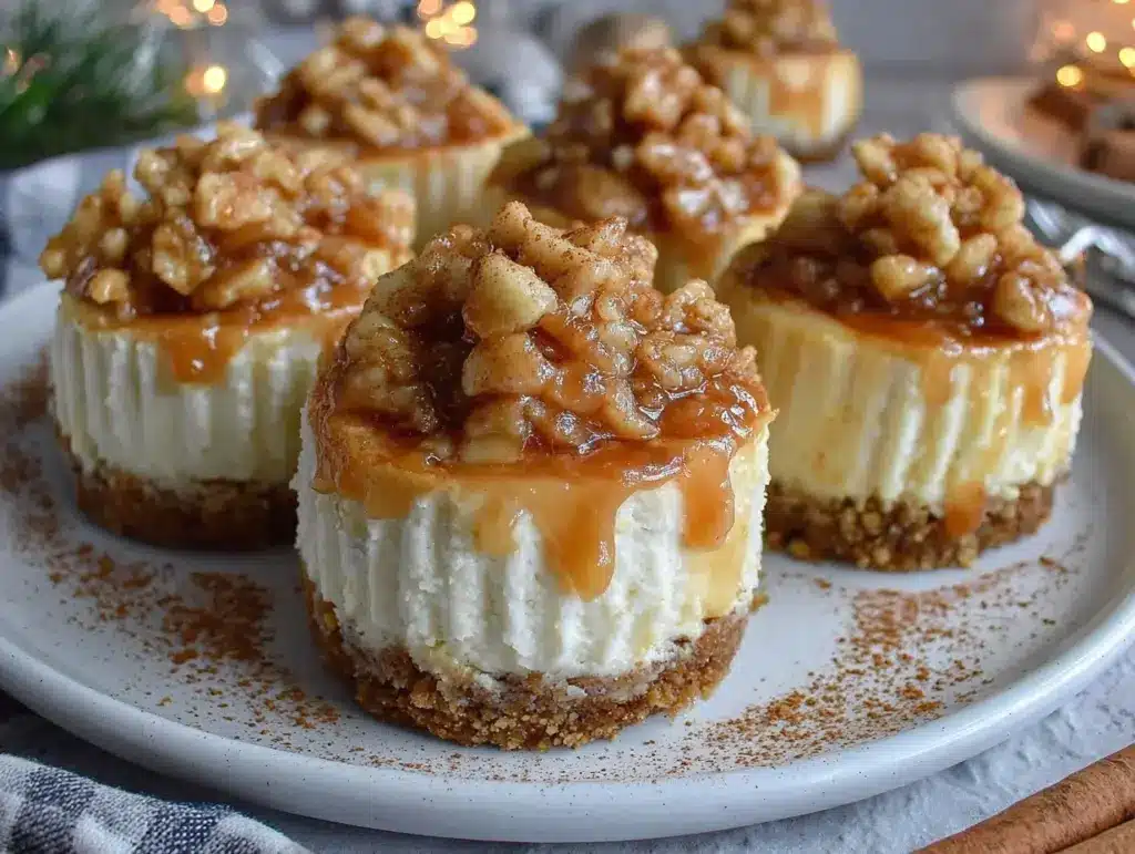 Apple Crisp Mini Cheesecakes - featured image
