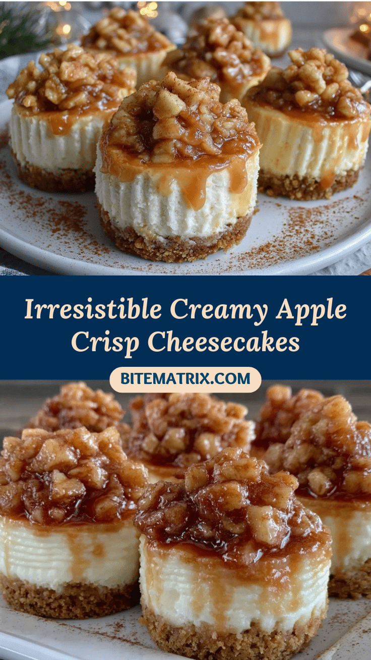 Apple Crisp Mini Cheesecakes recipe