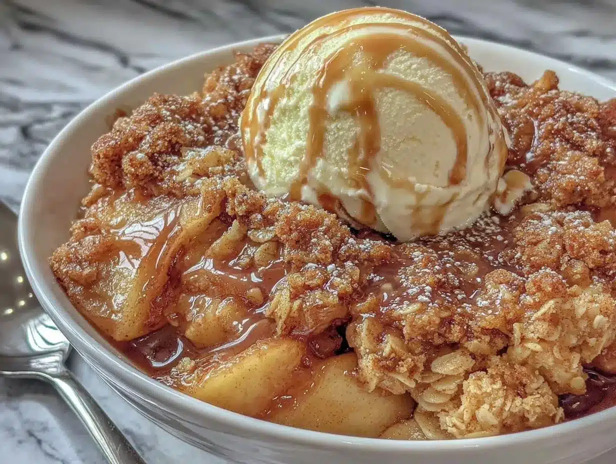 apple crisp with oats preparation steps