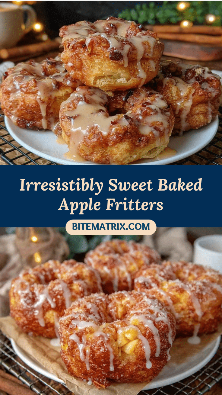 baked apple fritters recipe