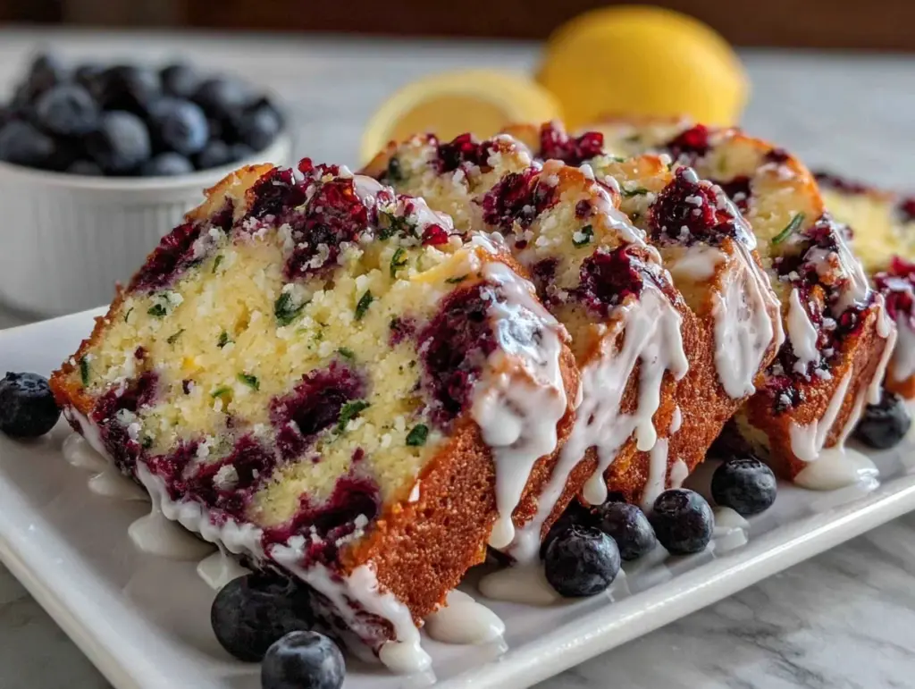 blueberry zucchini bread - featured image