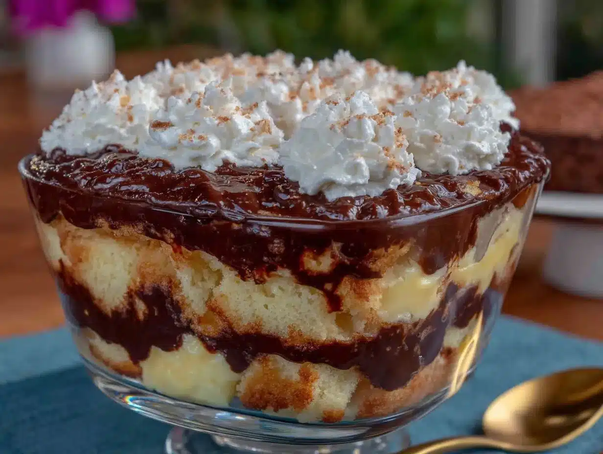 Boston Cream Pie Trifle preparation steps