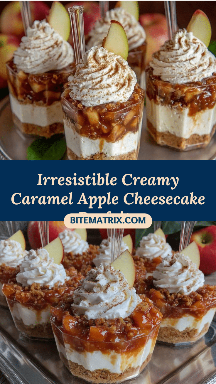 caramel apple cheesecake parfaits recipe