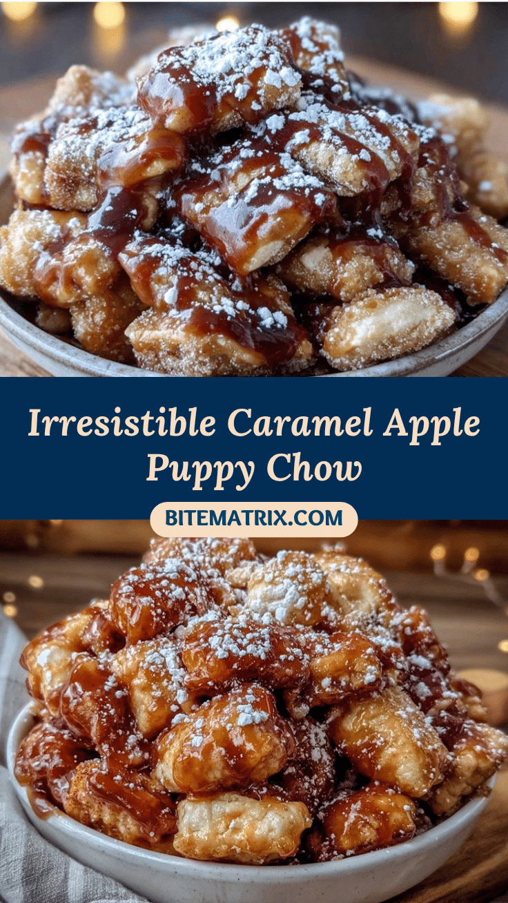 Caramel Apple Puppy Chow recipe