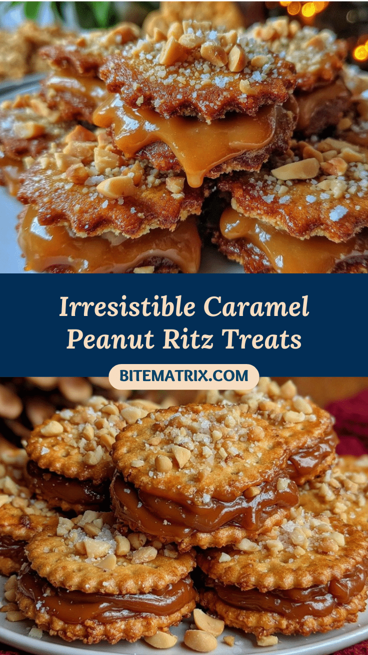Caramel Peanut Ritz Cracker Treats recipe
