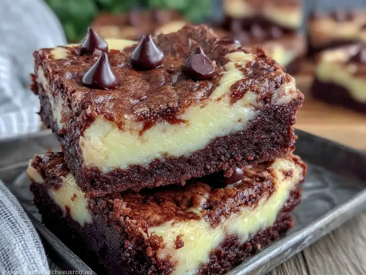 cheesecake brownies preparation steps