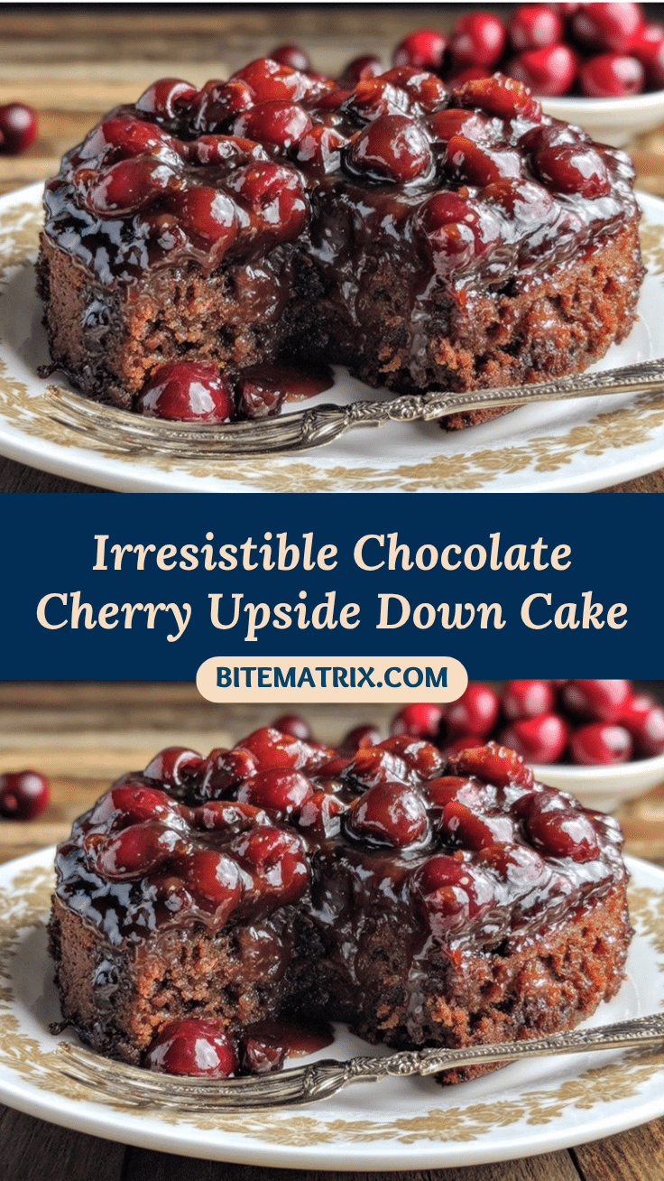 chocolate cherry upside down cake recipe