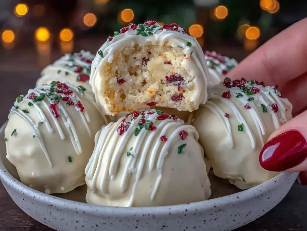 Christmas Tree Cake Truffles - featured image
