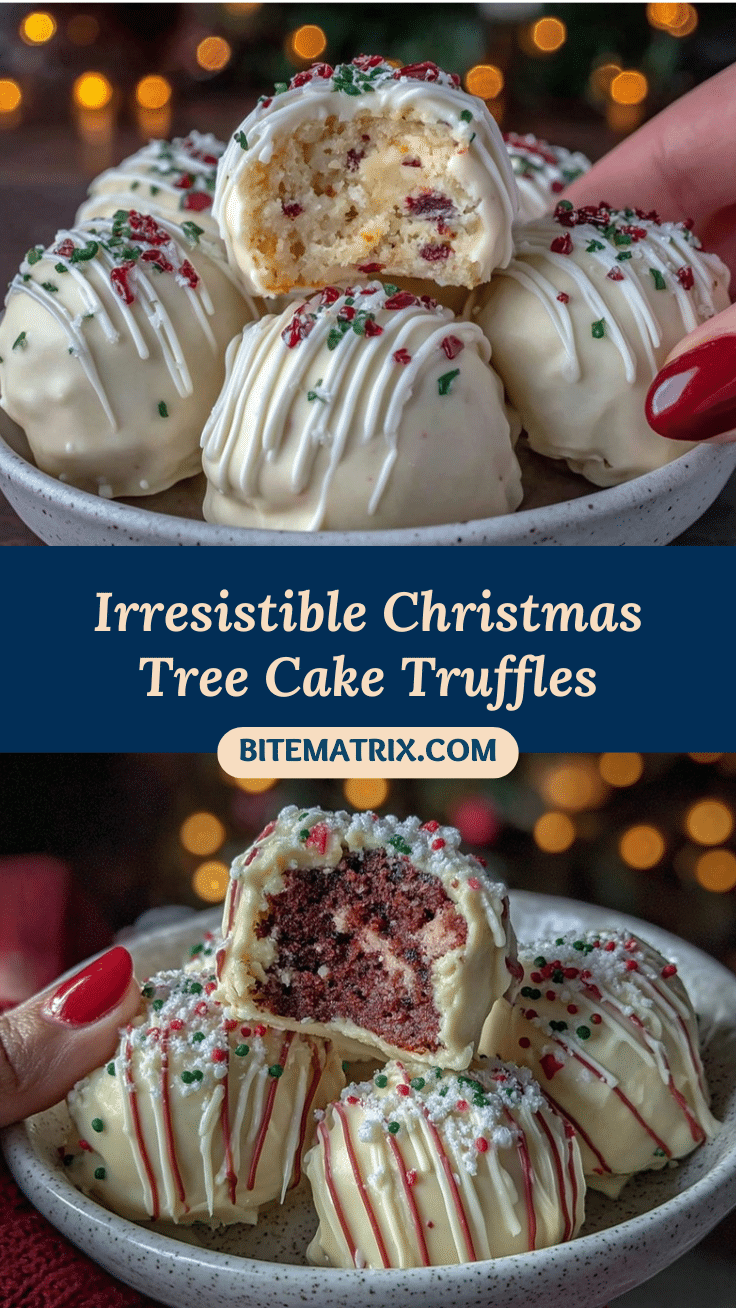 Christmas Tree Cake Truffles recipe