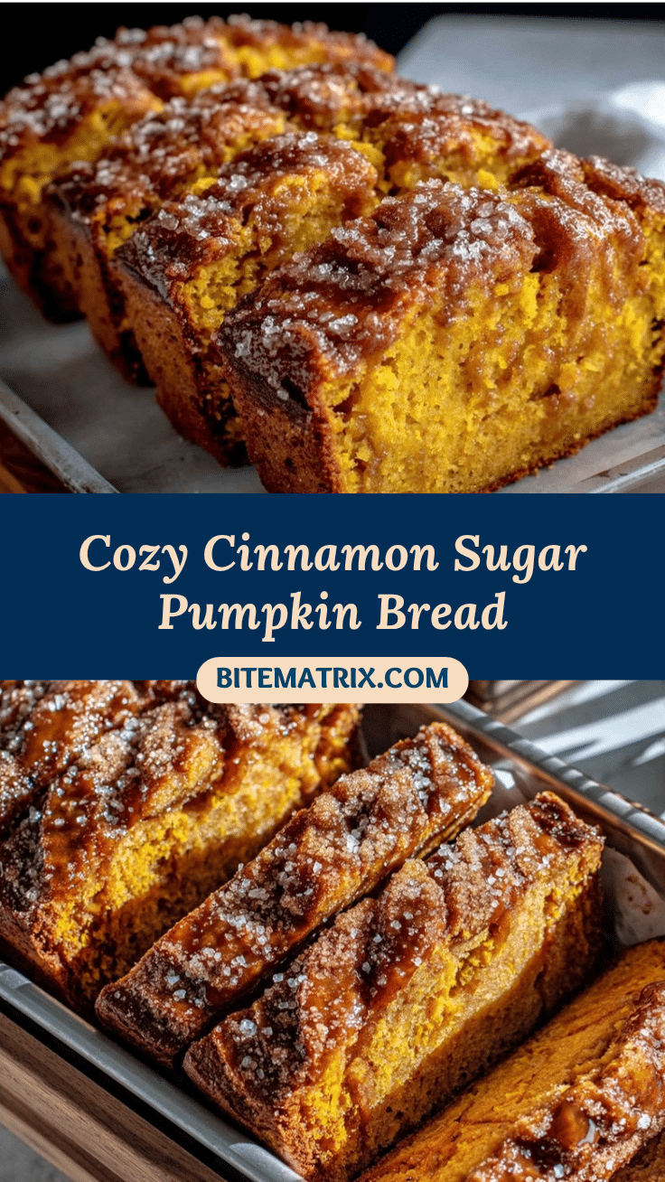 cinnamon sugar pumpkin bread recipe