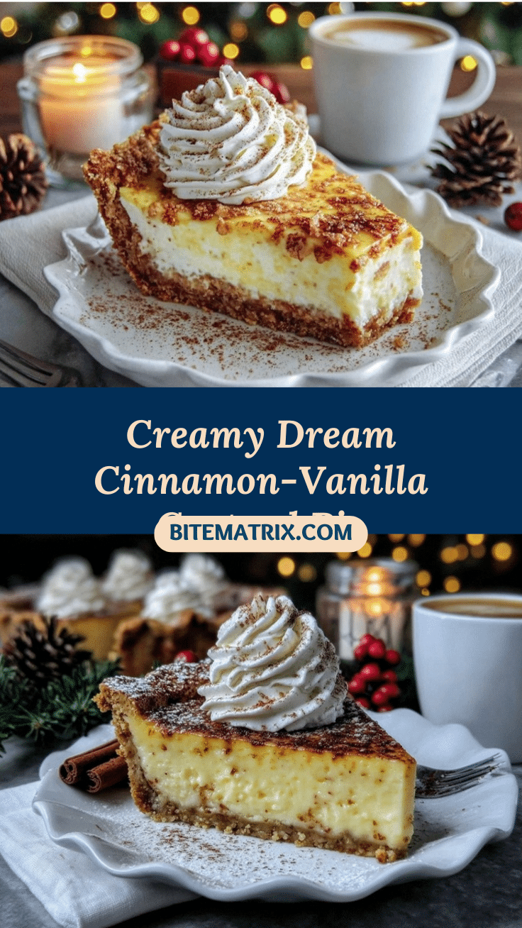 cinnamon-vanilla custard pie recipe