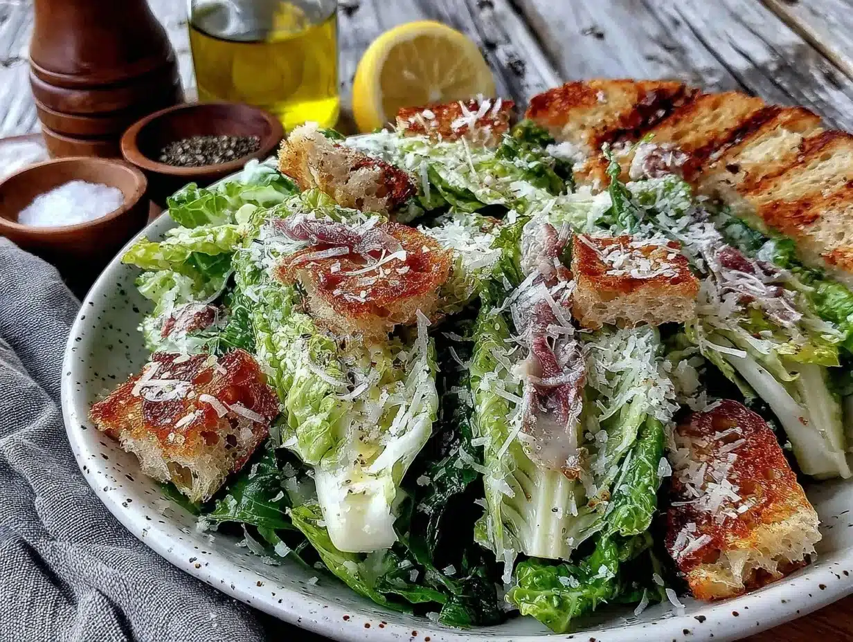 classic caesar salad preparation steps