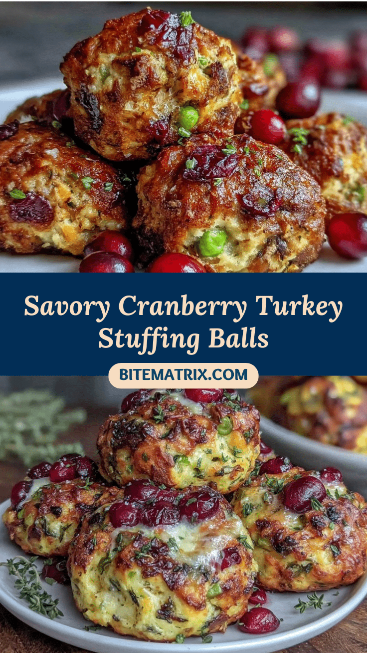 cranberry turkey stuffing balls recipe