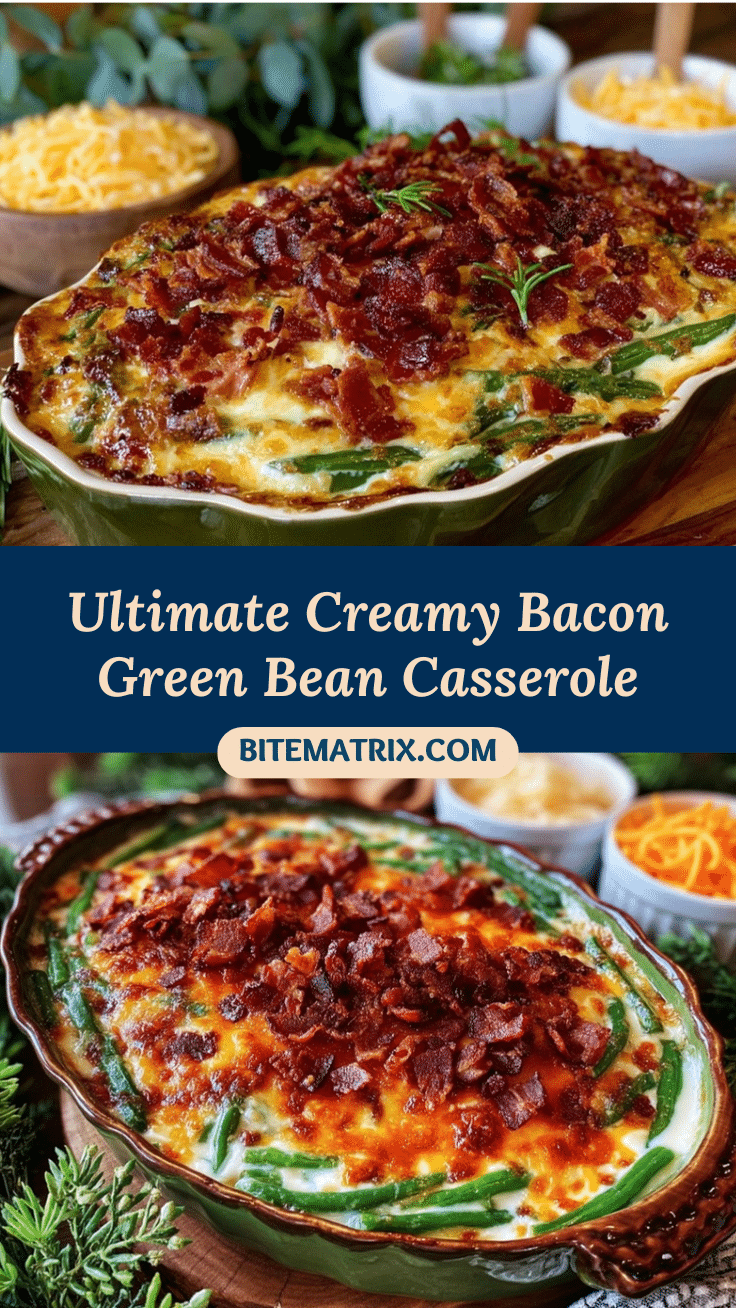 creamy bacon green bean casserole recipe