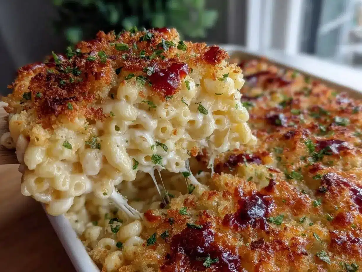 creamy baked mac and cheese preparation steps