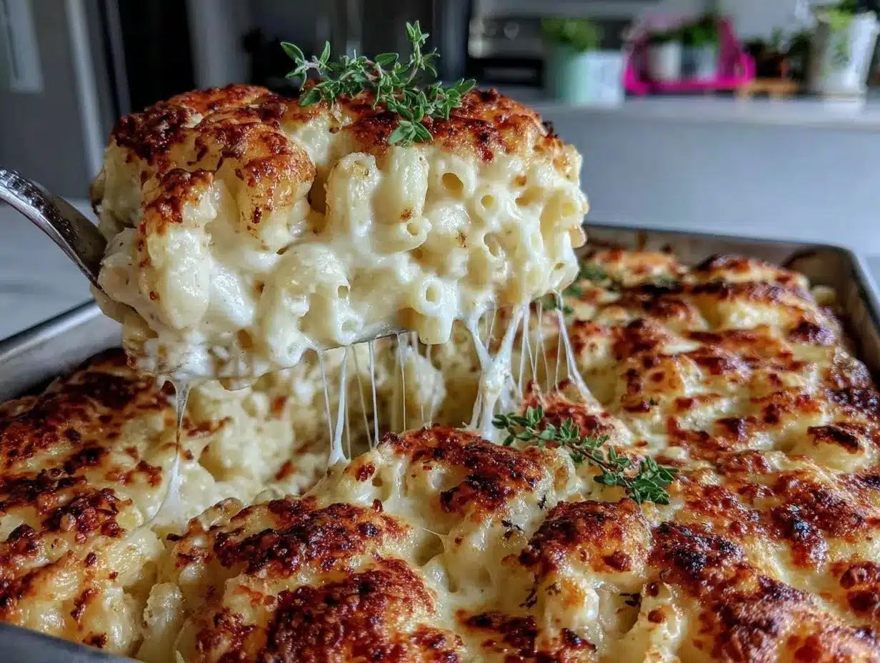 creamy baked mac and cheese preparation steps