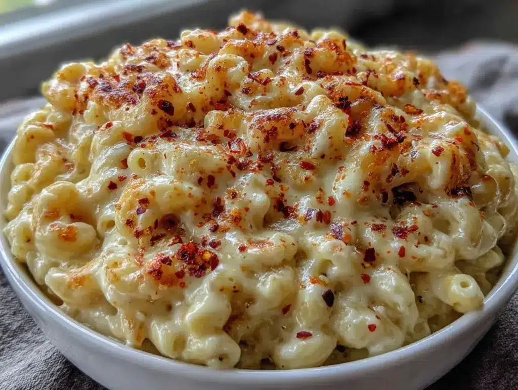creamy crockpot mac and cheese - featured image