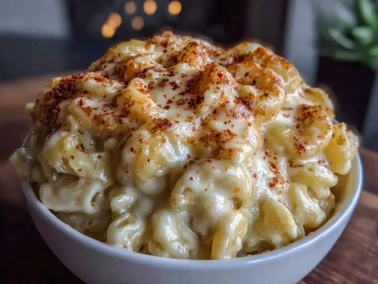 creamy crockpot mac and cheese preparation steps