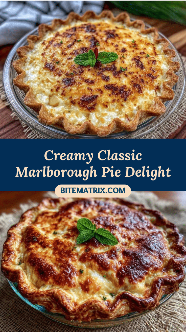 Creamy Marlborough Pie recipe