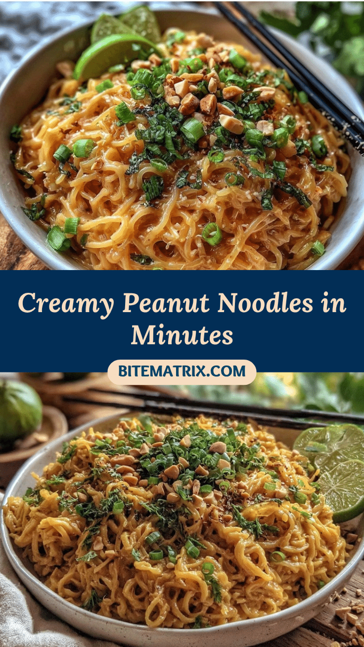creamy peanut noodles recipe