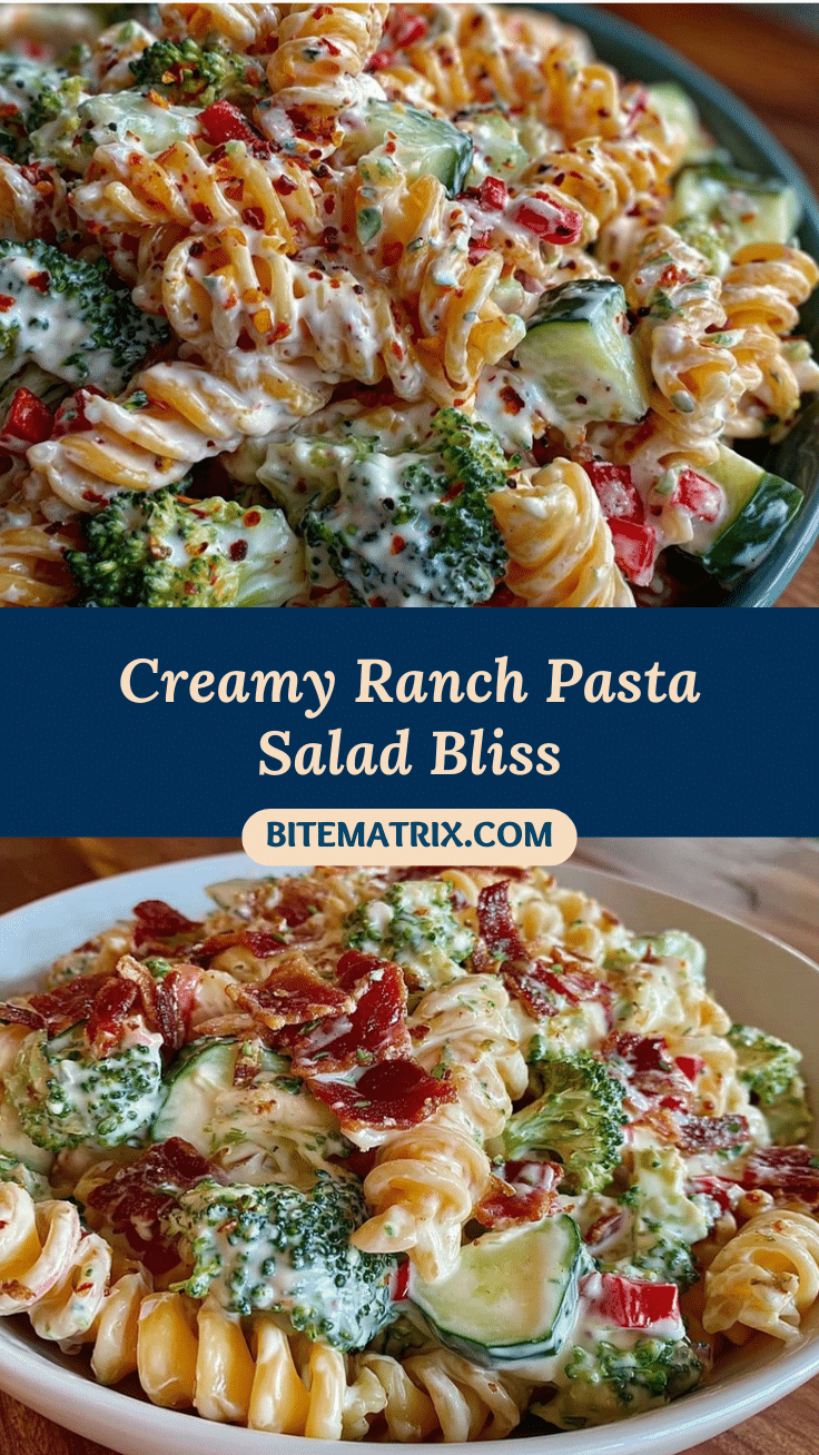 creamy ranch pasta salad recipe