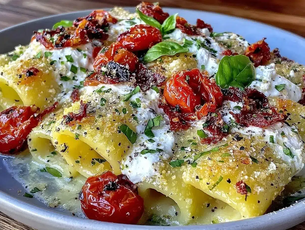 creamy roasted tomato ricotta pasta preparation steps
