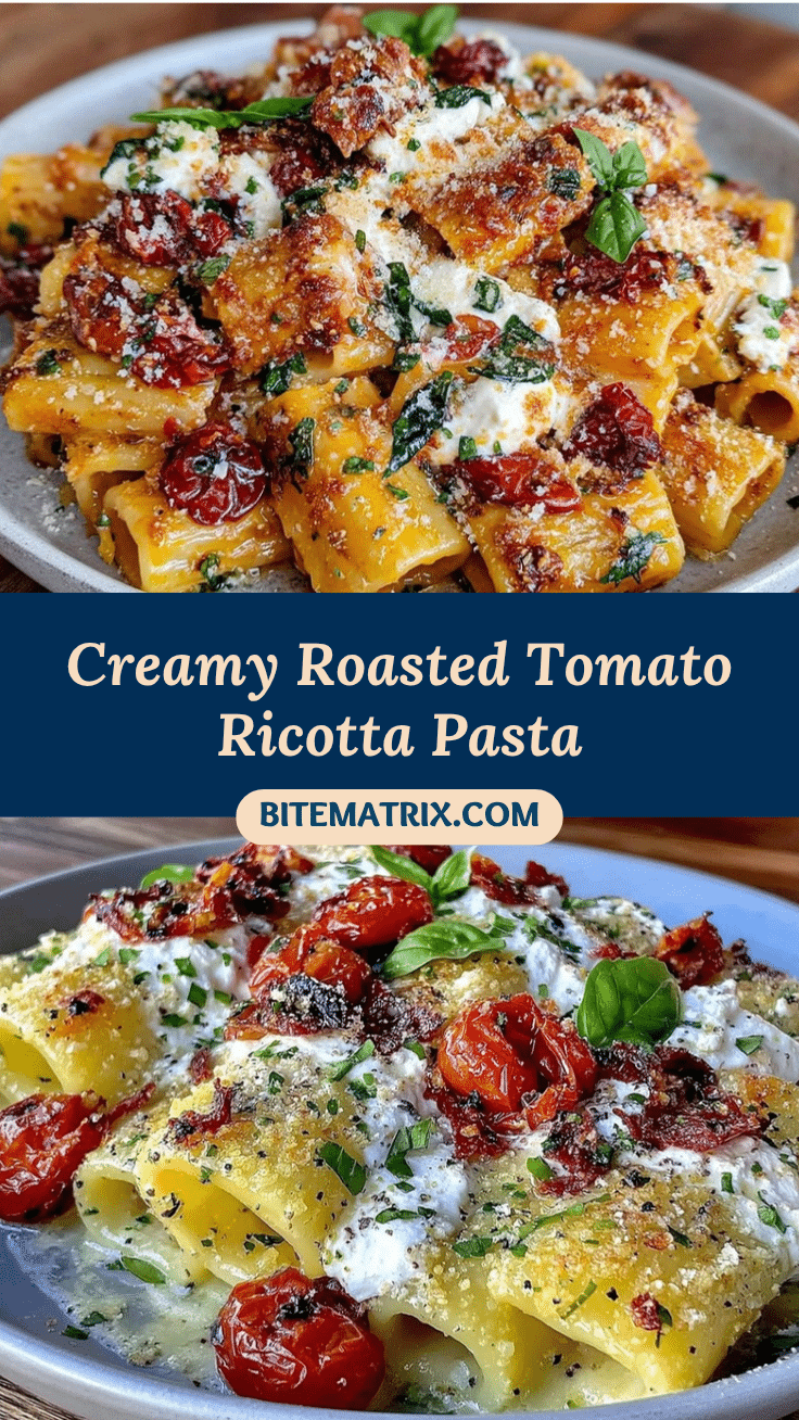 creamy roasted tomato ricotta pasta recipe