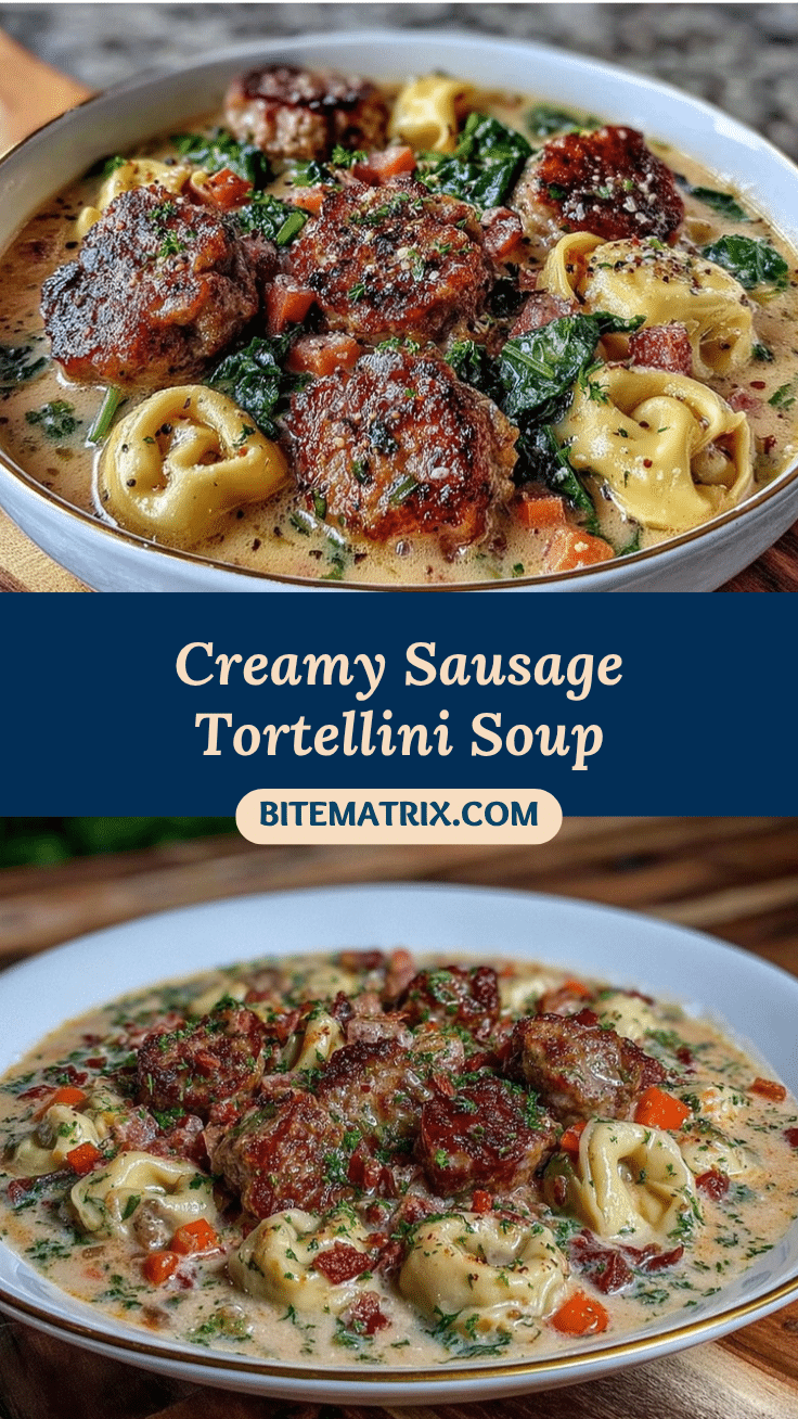 creamy sausage tortellini soup recipe