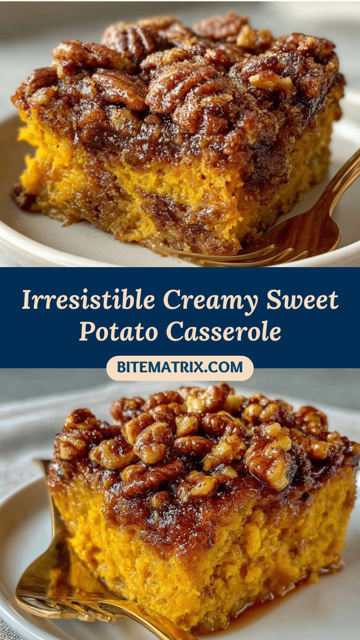 creamy sweet potato casserole recipe