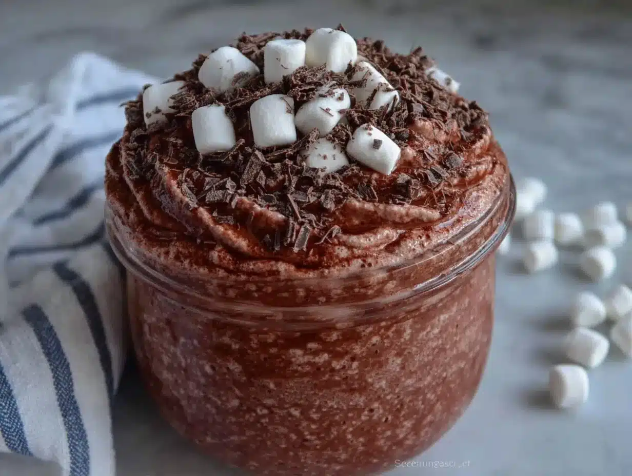 creamy whipped hot chocolate preparation steps