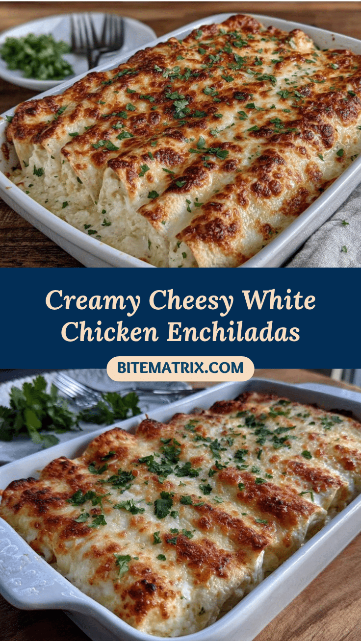 creamy white chicken enchiladas recipe