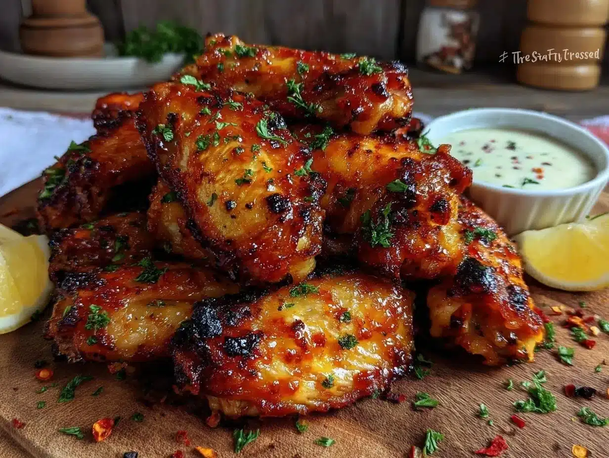 crispy air fryer chicken wings preparation steps