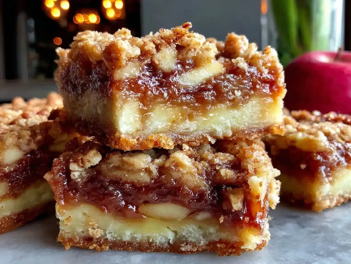 crispy apple crisp bars preparation steps
