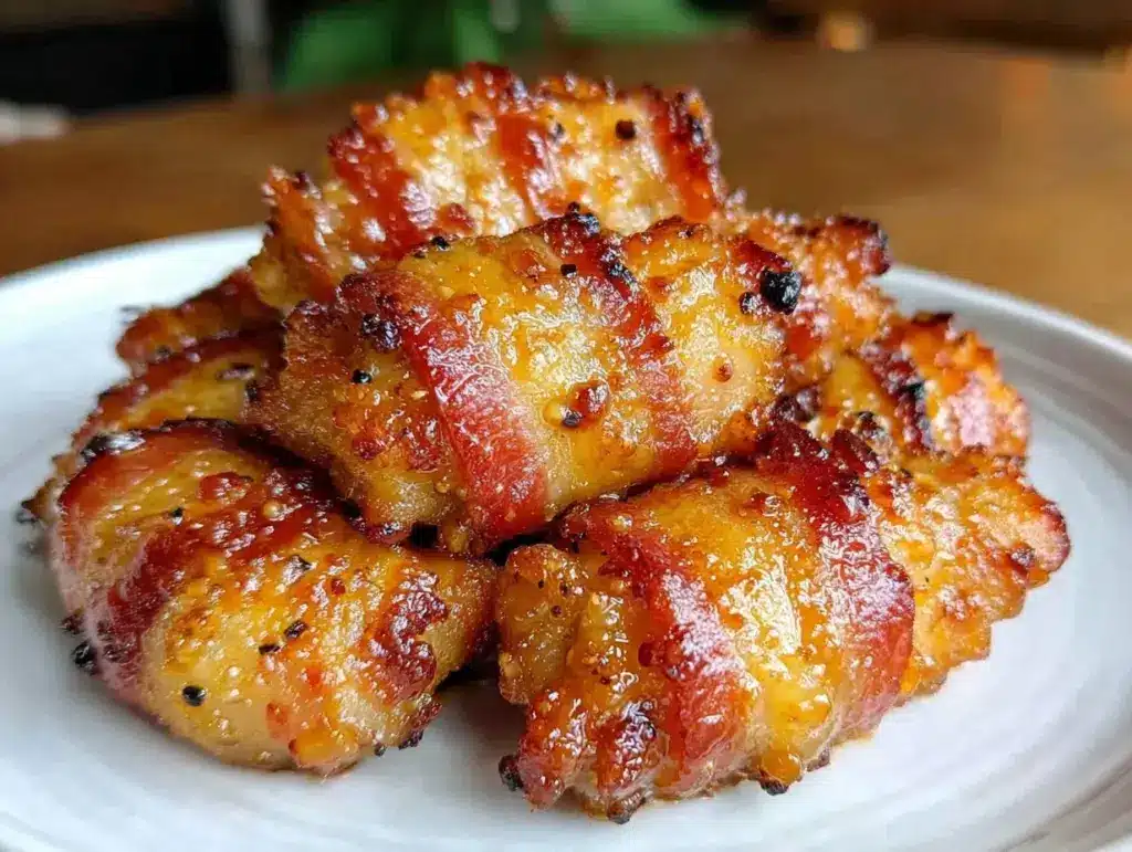 crispy bacon brown sugar chicken tenders - featured image