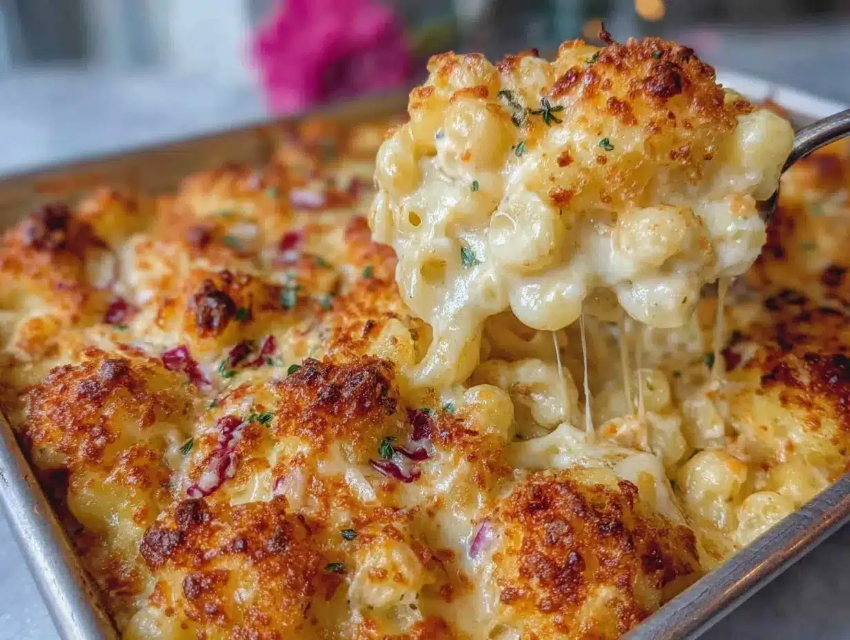 crispy baked mac and cheese casserole preparation steps
