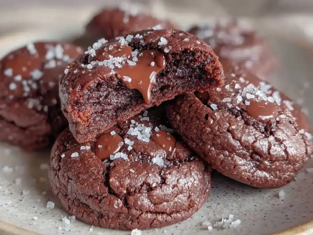 crispy brownie cookies - featured image