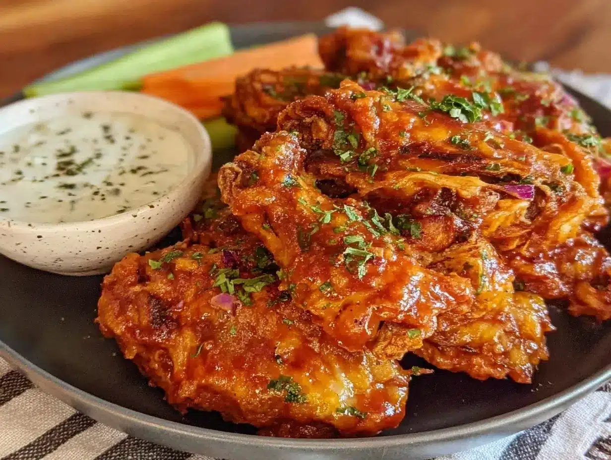 crispy buffalo wings preparation steps