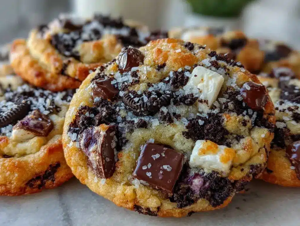 Crispy Chocolate Chip Oreo Cookies - featured image