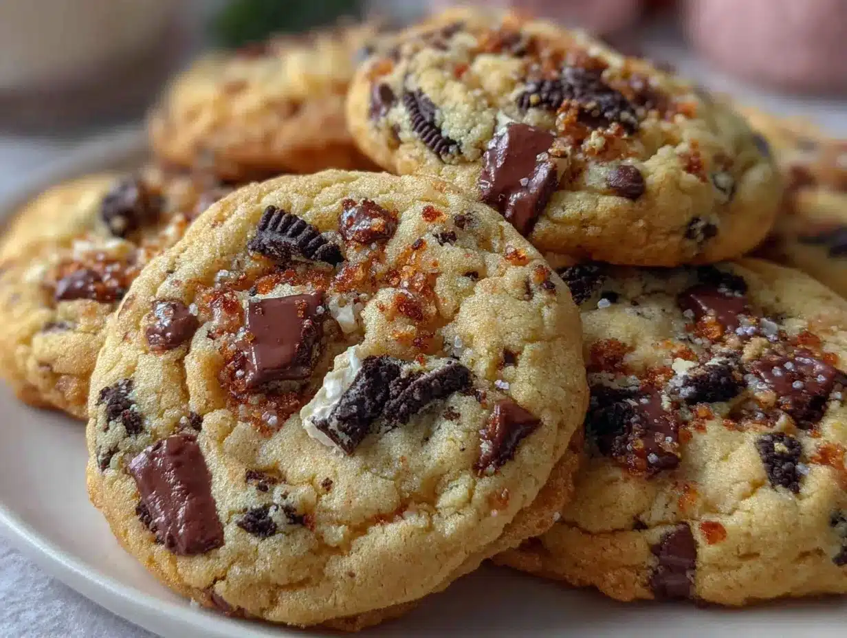 Crispy Chocolate Chip Oreo Cookies preparation steps
