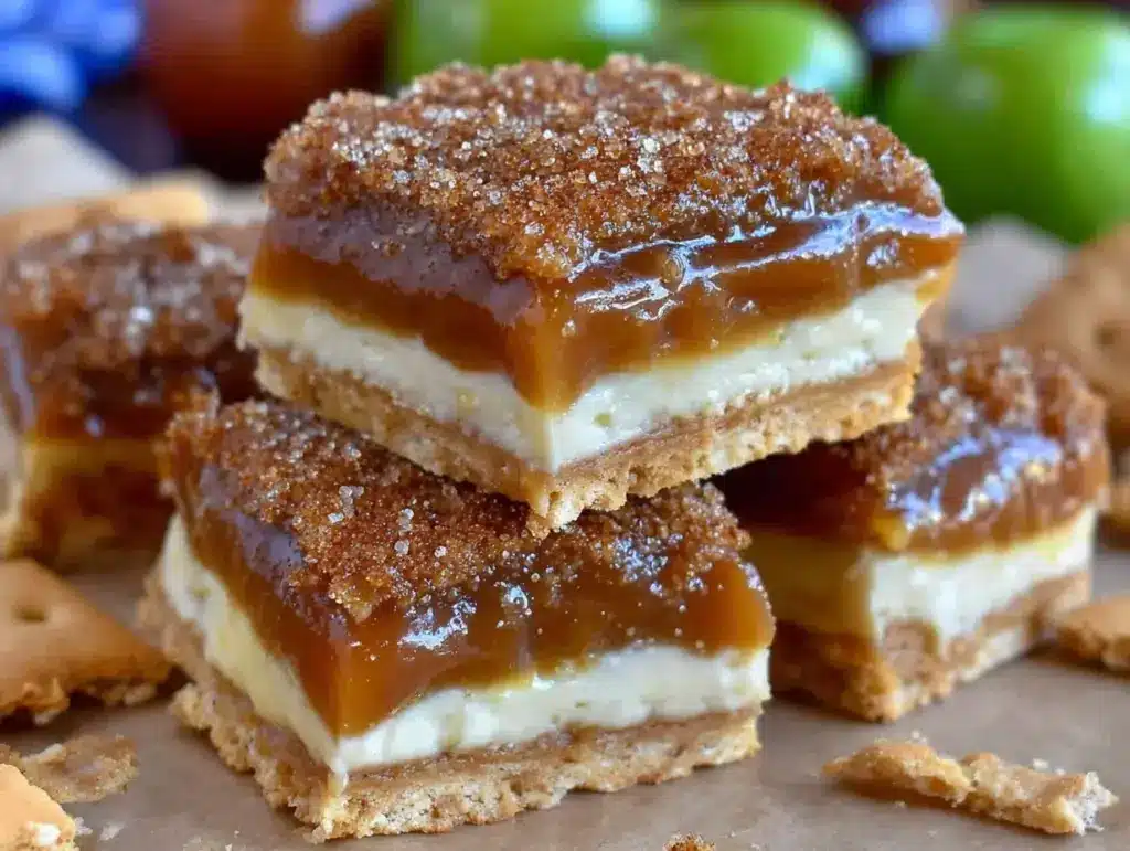 crispy churro saltine toffee bars - featured image