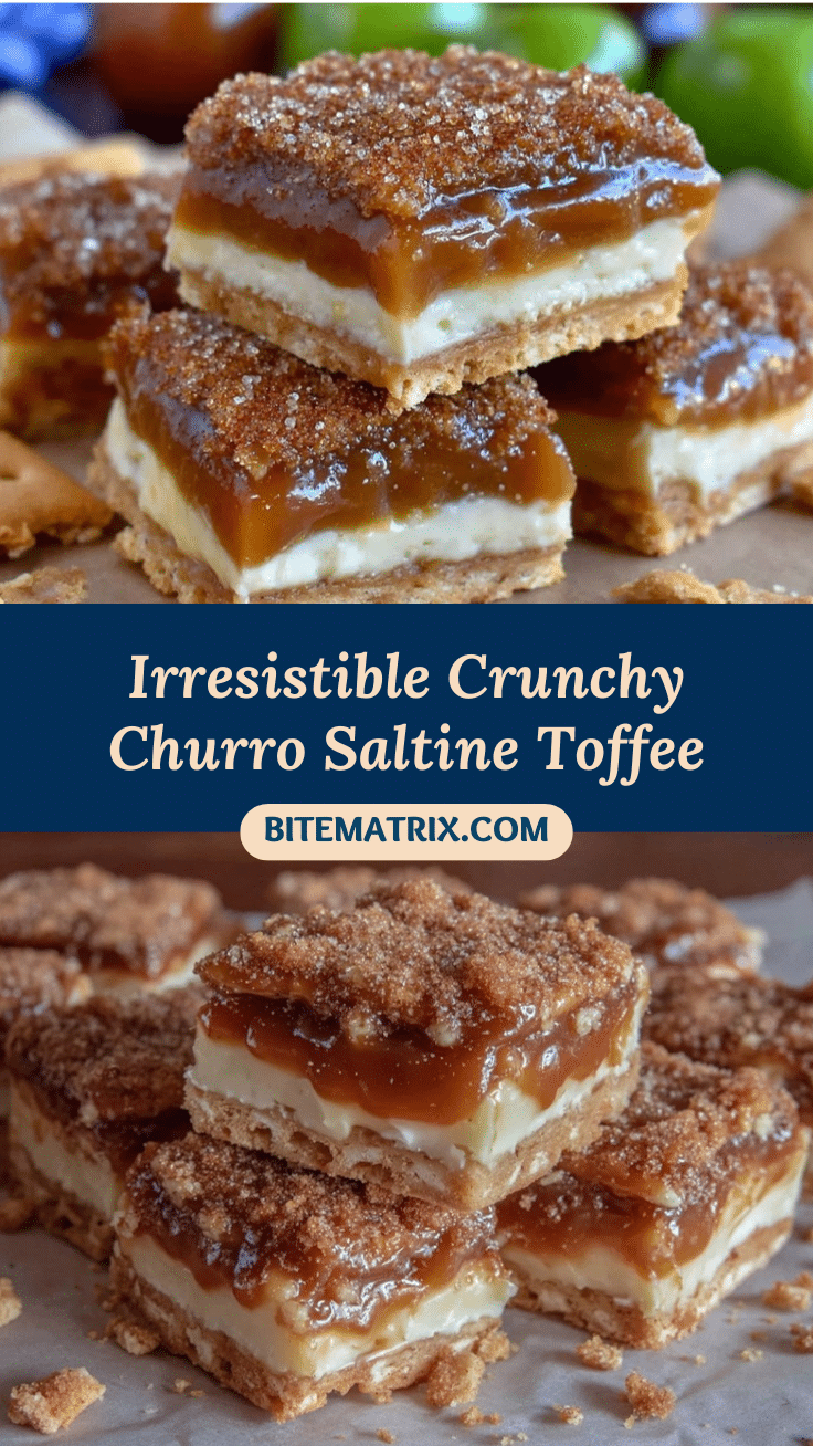 crispy churro saltine toffee bars recipe