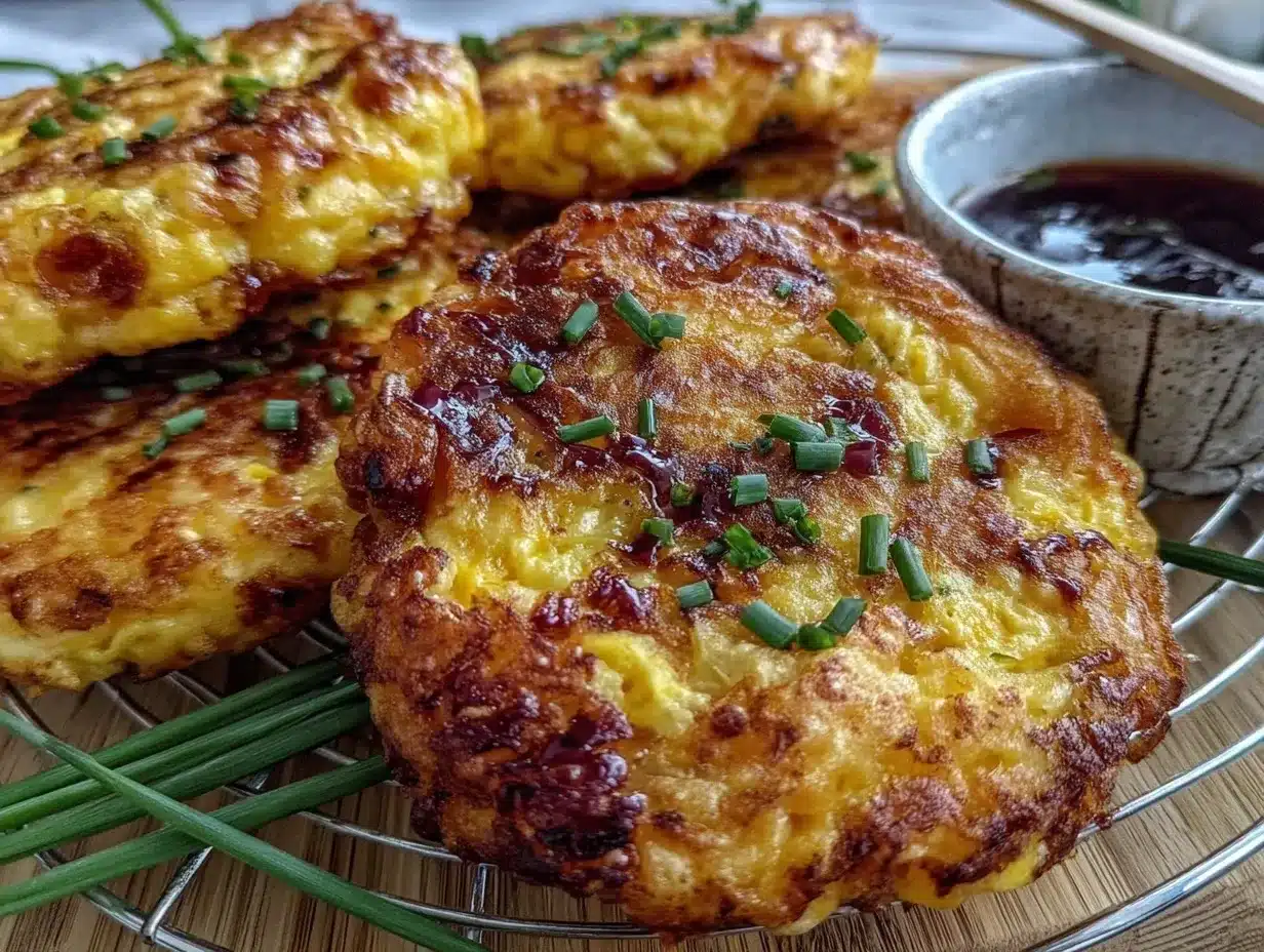 crispy gamjajeon pancakes with cheese preparation steps